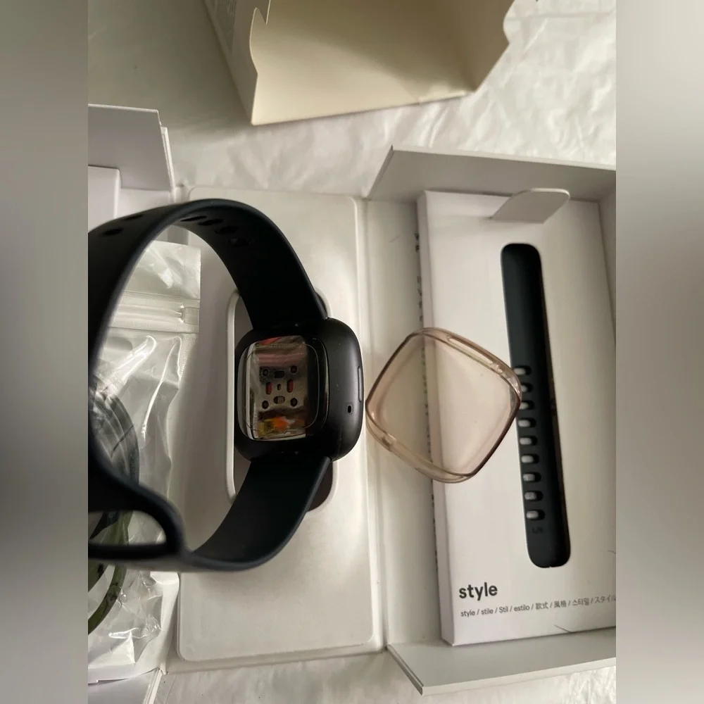 NIB! Fitbit Sense Smartwatch - Black Stress Management ECG